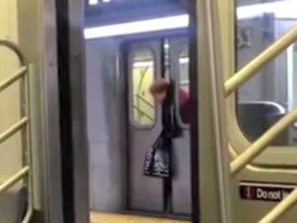 Woman Head Subway Doors