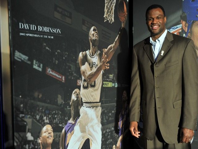 Basketball player and former Sportsman of the Year David Robinson attends the 2011 Sports