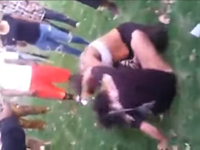 GRAPHIC VIDEO Woman Stabbed After Fight Over A Par