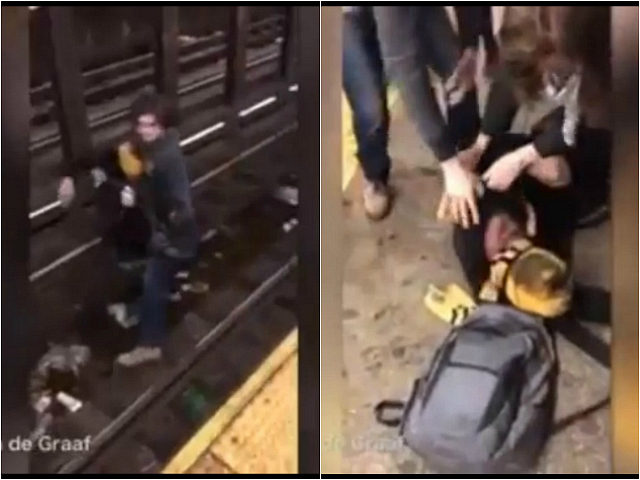 WATCH: Good Samaritan Pulls Man from Tracks Before Subway Comes into the Station