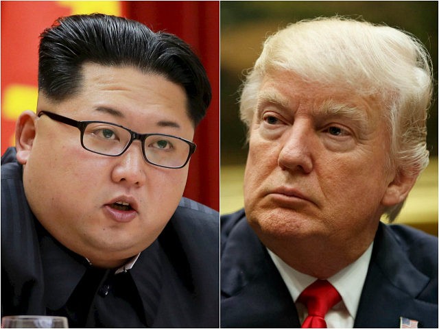 Dictator of North Korea Kim Jong-un and President of the United States Donald Trump