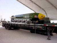 moab-bomb-transported-reuters The GBU-43/B Massive Ordnance Air Blast (MOAB) bomb is pictured in this undated handout photo. Elgin Air Force Base/Handout via REUTERS