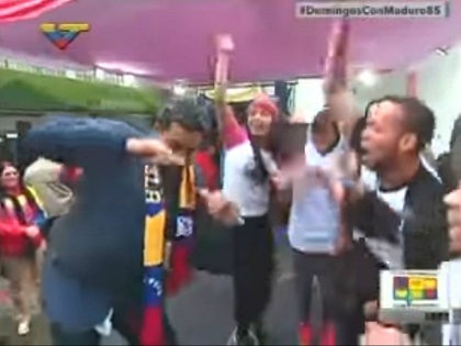 Venezuela: Maduro Dances Hip-Hop as Protesters Burn Down Chávez Statue