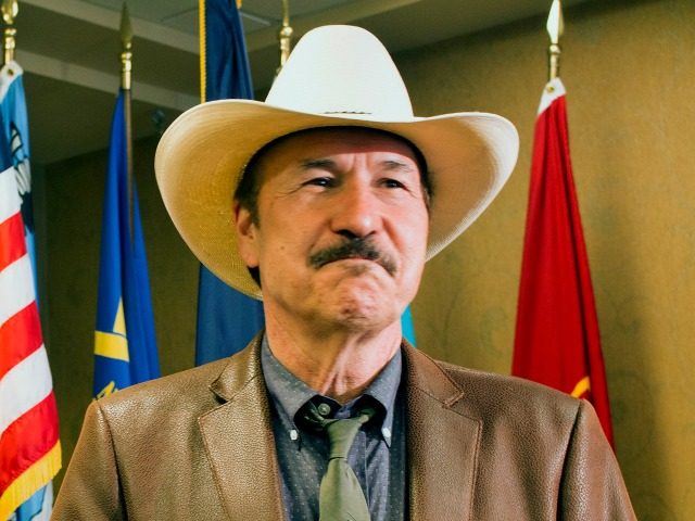 Popular musician Rob Quist, with his wife, Bonni, left, react after being named as Montana Democratic Party’s nominee to vie in the upcoming May 25 special election to fill the state’s vacant U.S. House seat, at a news conference in Helena, Mont., Sunday, March 5, 2017. Party members from across …
