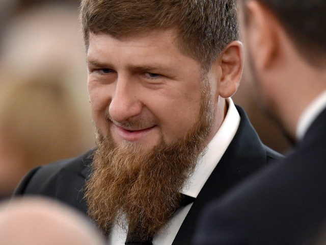 Chechnya's leader Ramzan Kadyrov waits before Russian President Vladimir Putin's Federal Assembly address at the Kremlin in Moscow on December 1, 2016. / AFP / Natalia KOLESNIKOVA (Photo credit should read NATALIA KOLESNIKOVA/AFP/Getty Images)