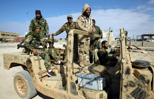 Clashes erupted in south Libya after the self-proclaimed Libyan National Army (pictured),
