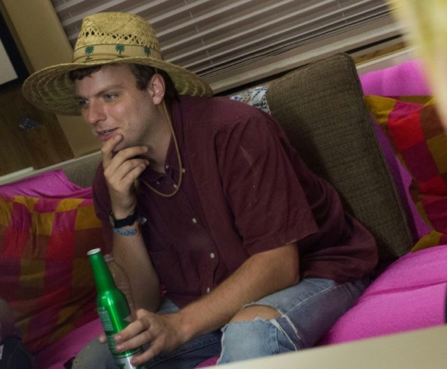 Musician Mac DeMarco poses during the Coachella Valley Music And Arts Festival on April 14