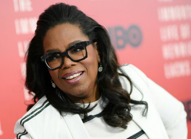 Oprah Winfrey attends "The Immortal Life of Henrietta Lacks" premiere on April 18, 2017 in