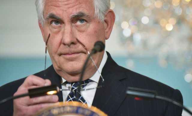 US Secretary of State Rex Tillerson says Russia's actions in eastern Ukraine remain an obs