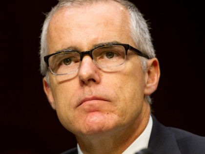 Acting FBI Director Andrew McCabe, listens as Director of National Intelligence Dan Coats, testifies at a Senate Intelligence Committee hearing, on Capitol Hill in Washington, Thursday, May 11, 2017. It is an annual hearing about the major threats facing the U.S., but former FBI Director Jim Comey's sudden firing is …