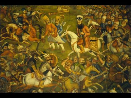 Artwork of the Battle of Chaldiran (1514)