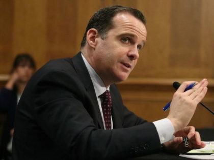 Brett McGurk, US special presidential envoy for the Global Coalition to Counter ISIL, testifies during a Senate Foreign Relations Committee hearing on Capitol Hill June 28, 2016 in Washington, DC. The committee heard testimony on global efforts to defeat ISIS. (Photo by Mark Wilson/Getty Images)