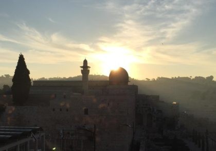 Al Aqsa sunrise, Jerusalem (Joel Pollak / Breitbart News)