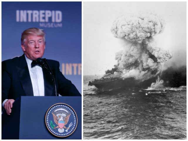 Donald-Trump-Intrepid-Battle-of-the-Coral-Sea-AP