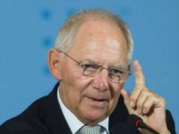 Federal Finance Minister Wolfgang Schäuble attack