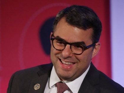 House Freedom Caucus member, Rep. Justin Amash (R-MI), speaks during a Politico Playbook Breakfast interview, at the W Hotel, on April 6, 2017 in Washington, DC. (Photo by Mark Wilson/Getty Images)