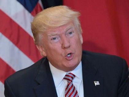 US President Donald Trump speaks during a bilateral meeting with Japan's Prime Minister Shinzo Abe on the sidelines of the G7 Summit in Taormina, Italy on May 26, 2017. The leaders of Britain, Canada, France, Germany, Japan, the US and Italy will be joined by representatives of the European Union …