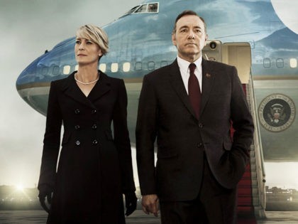 Robin Wright and Kevin Spacey star in House of Cards. (Netflix)