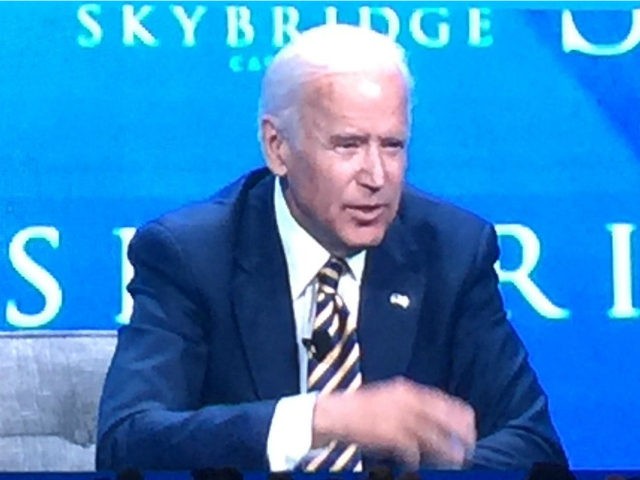 Former Vice President Joe Biden at the Salt Conference in Las Vegas on May 18, 2017