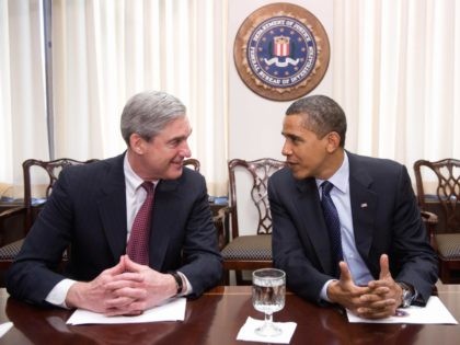 Robert Mueller and Barack Obama (Saul Loeb / AFP / Getty)