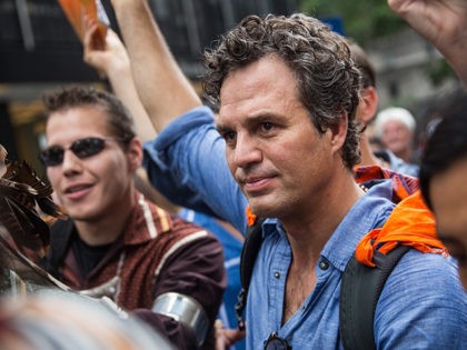 NEW YORK, NY - SEPTEMBER 21: Actor Mark Ruffalo participates in the People's Climate March on September 21, 2014 in New York City. The march, which calls for drastic political and economic changes to slow global warming, has been organized by a coalition of unions, activists, politicians and scientists. (Photo …