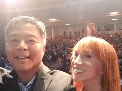 Ted Lieu and Kathy Griffin (Screen shot / Twitter)