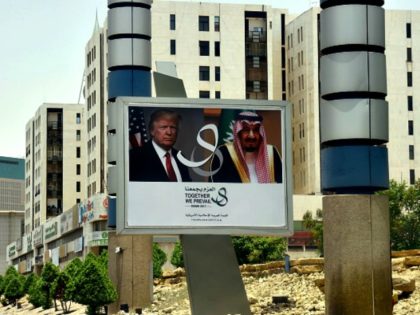 Trump Billboard Saudi Prince FAYEZ NURELDINE:AFPGetty