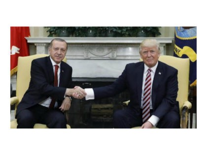 Turkish President Recep Tayyip Erdogan and President Donald Trump discuss expanding cooper