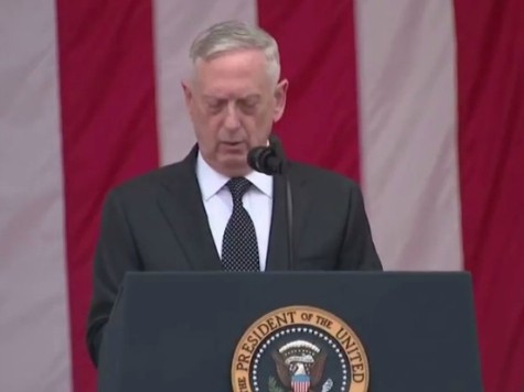 Defense Secretary, General James “Mad Dog” Mattis, delivered a touching tribute to hon