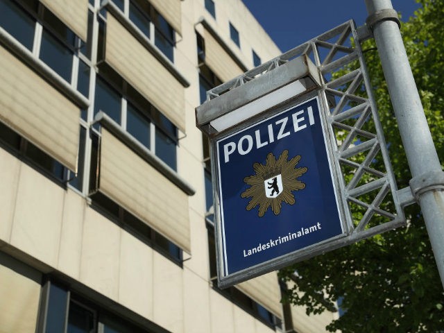 BERLIN, GERMANY - MAY 18: A sign hangs outside the headquarters of the Berlin state crime bureau (Landeskriminalamt) on May 18, 2017 in Berlin, Germany. Police are investigating a possible cover-up at the Berlin Landeskriminalamt related to the Anis Amri terror case. According to Berlin state Interior Minister Andreas Geisel, …
