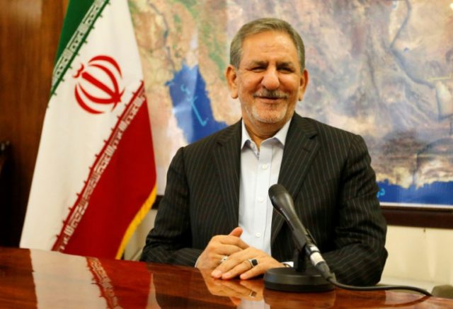 Iranian vice-president and candidate in Iran's upcoming presidential elections Eshaq