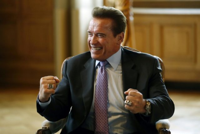 Hollywood star and former California governor Arnold Schwarzenegger laid into US President