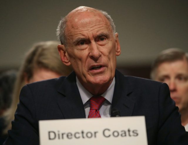 Director of National Intelligence Agency Dan Coats testifies during a Senate Armed Service