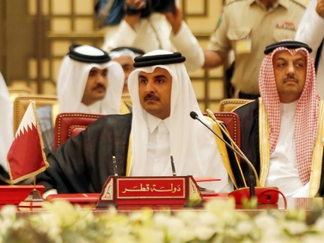 The emir of Qatar, Sheikh Tamim bin Hamad al-Thani, attends a Gulf summit in Bahrain on December 6, 2016