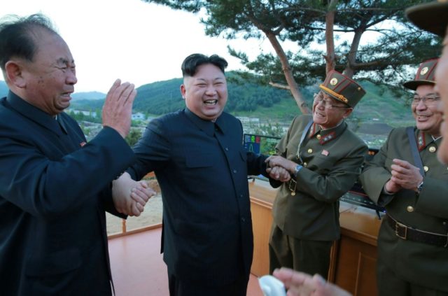 North Korean leader Kim Jong-Un, shown reacting during an earlier missile launch, has over