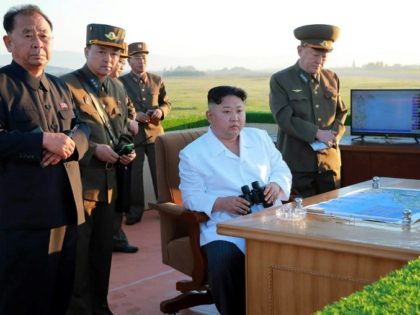 The North's leader Kim Jong-Un supervised the launch of the guided ballistic rocket -- the