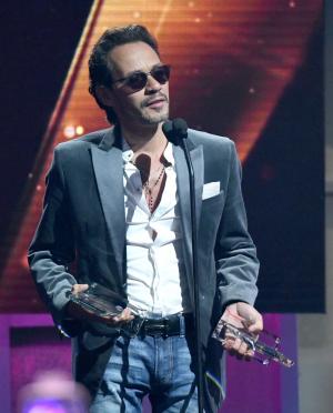 Salsa star Marc Anthony performing at El Clásico Miami