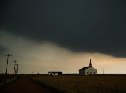 PADUCAH, TX - MAY 10: A thunderstorm rolls into the area in Paducah, Texas, May 10, 2017.