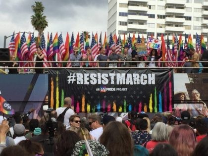 Los Angeles Gay Pride Resist March (Joel Pollak / Breitbart News)
