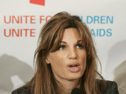 UNICEF UK Ambassador Jemima Khan speaks at the launch of the 'Unite for Children Unite Against Aids' campaign on October 25, 2005 in London, England.