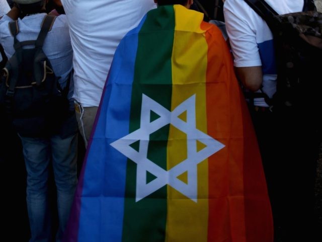 Jewish gay pride flag (Gali Tibbon / AFP / Getty)