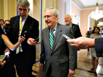 McConnell, Senators Walk AP