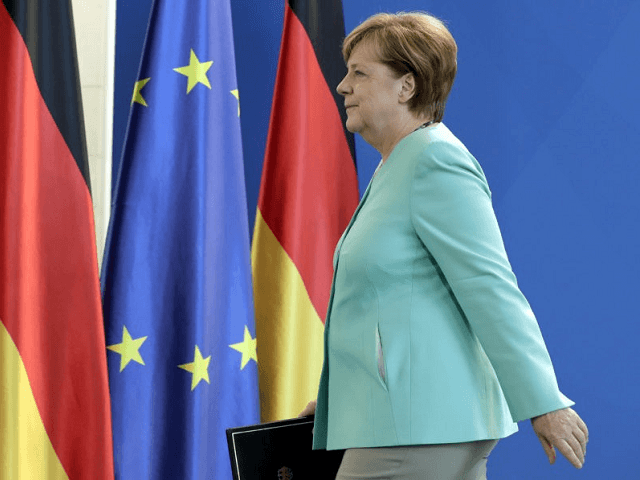 Merkel Flags Germany EU