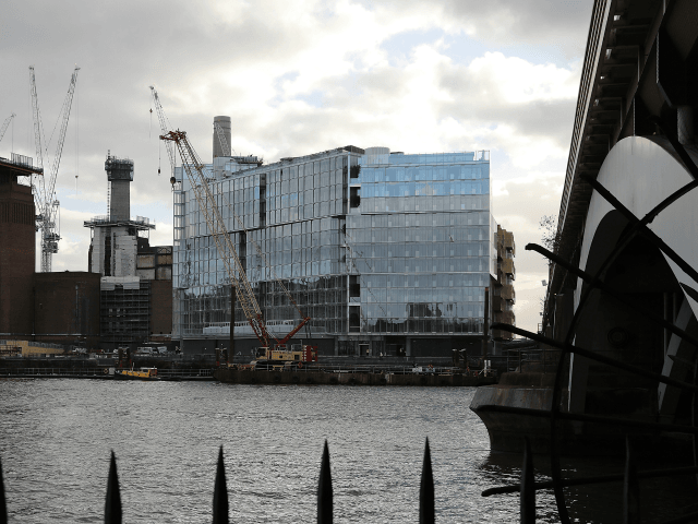 Construction continues around Battersea Power Station near the new U.S. Embassy on January 11, 2017 in London, England.