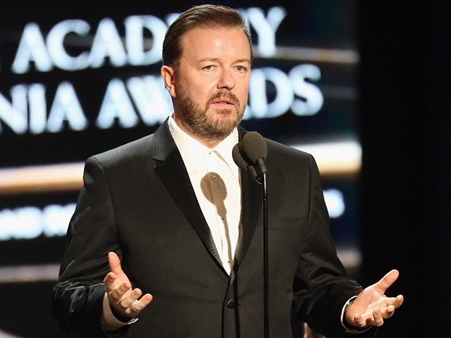 Ricky Gervais Rips Trump: 'Hollywood Liberal Elites Are Not the Enemy'