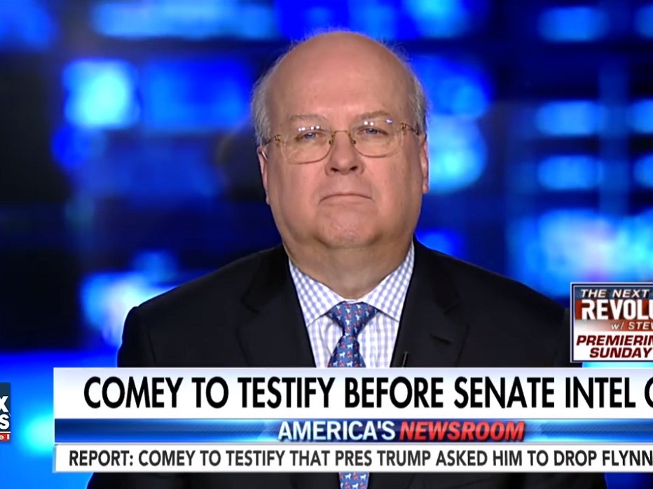Karl Rove Predicts 'Hot Dog' Comey Will Play Role of 'Only Honest Man