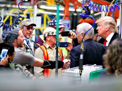 Trump, Pence, Workers Evan VucciAP