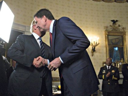 Trump Whispers to Comey