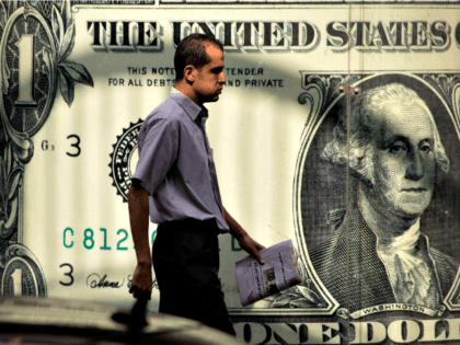 US Dollar Poster, man walking APAmr Nabil