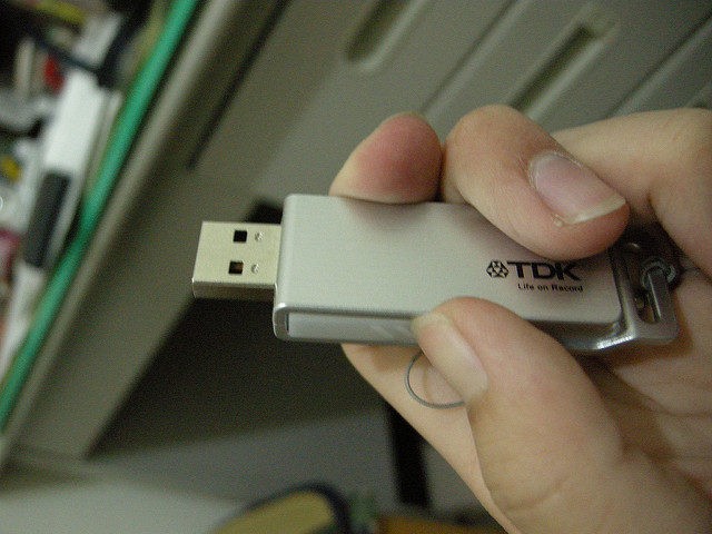 A USB drive like those used by the CIA in the "Brutal Kangaroo" virus
